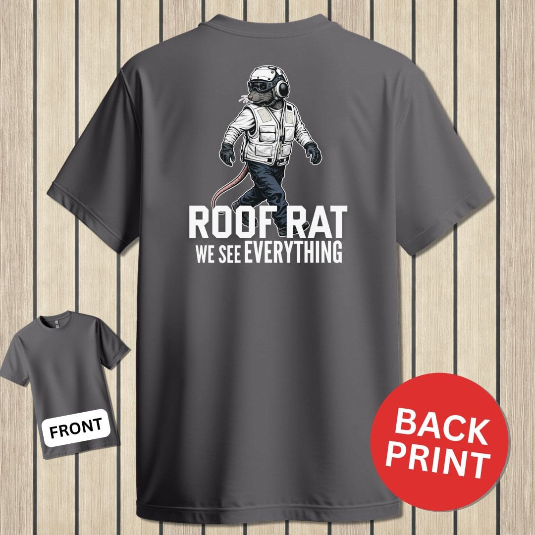 NavyHumor Classic Tee Charcoal / S Roof Rat - White