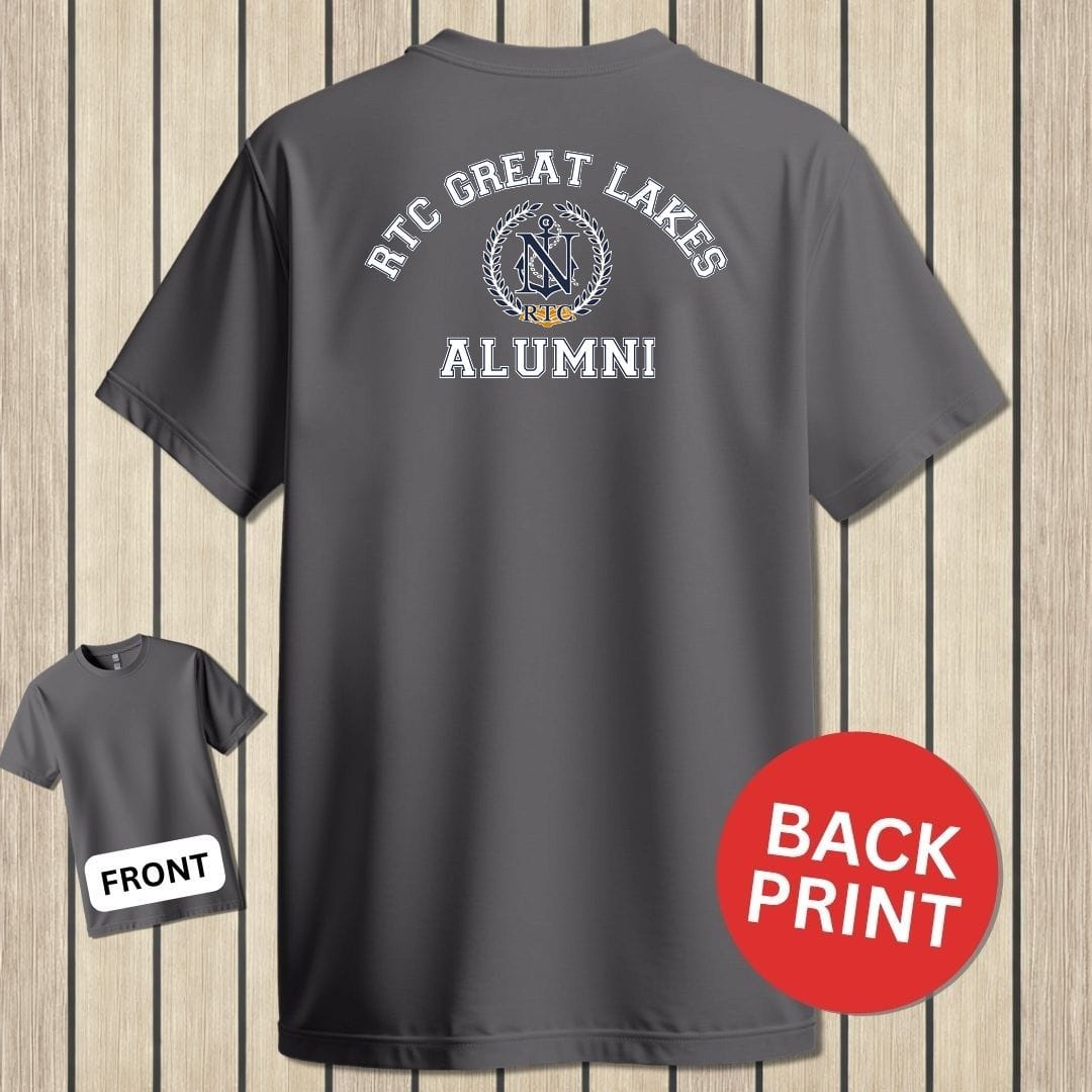 NavyHumor Classic Tee Charcoal / S RTC Great Lakes Alumni