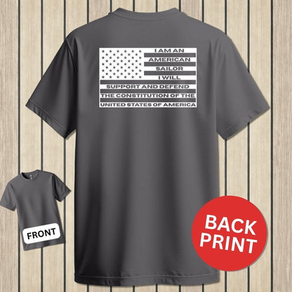 NavyHumor Classic Tee Charcoal / S Sailor's Creed Flag