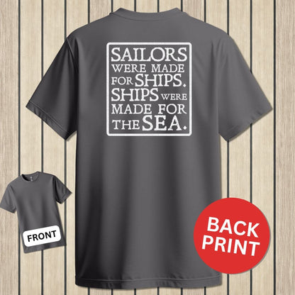 NavyHumor Classic Tee Charcoal / S Sailors Were Made For Ships