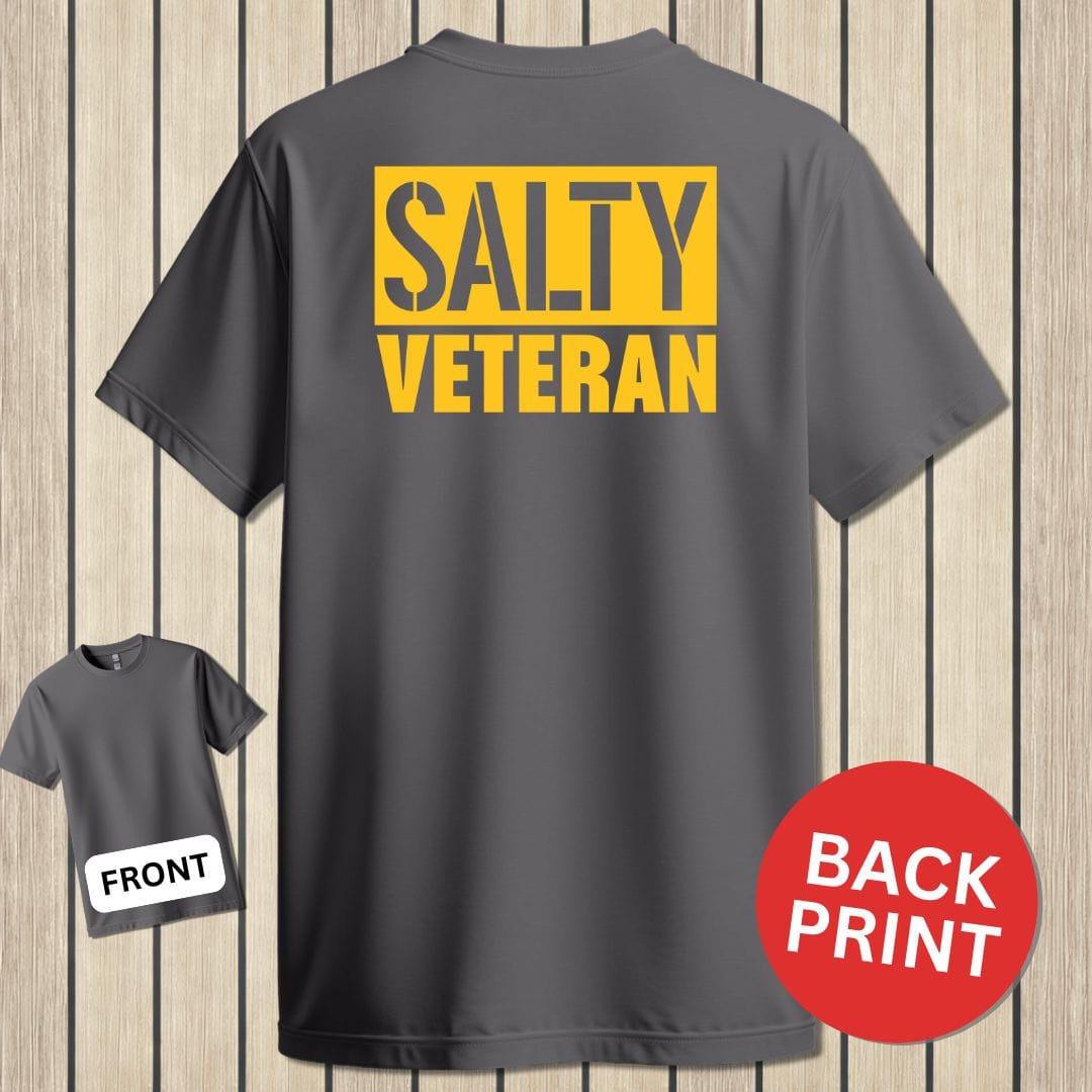 NavyHumor Classic Tee Charcoal / S Salty Veteran - Block
