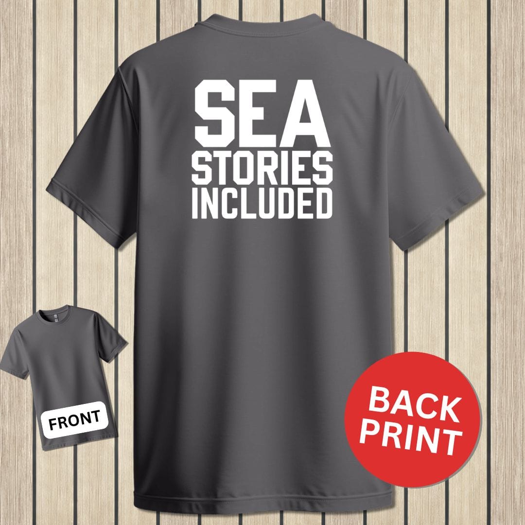 NavyHumor Classic Tee Charcoal / S Sea Stories Included