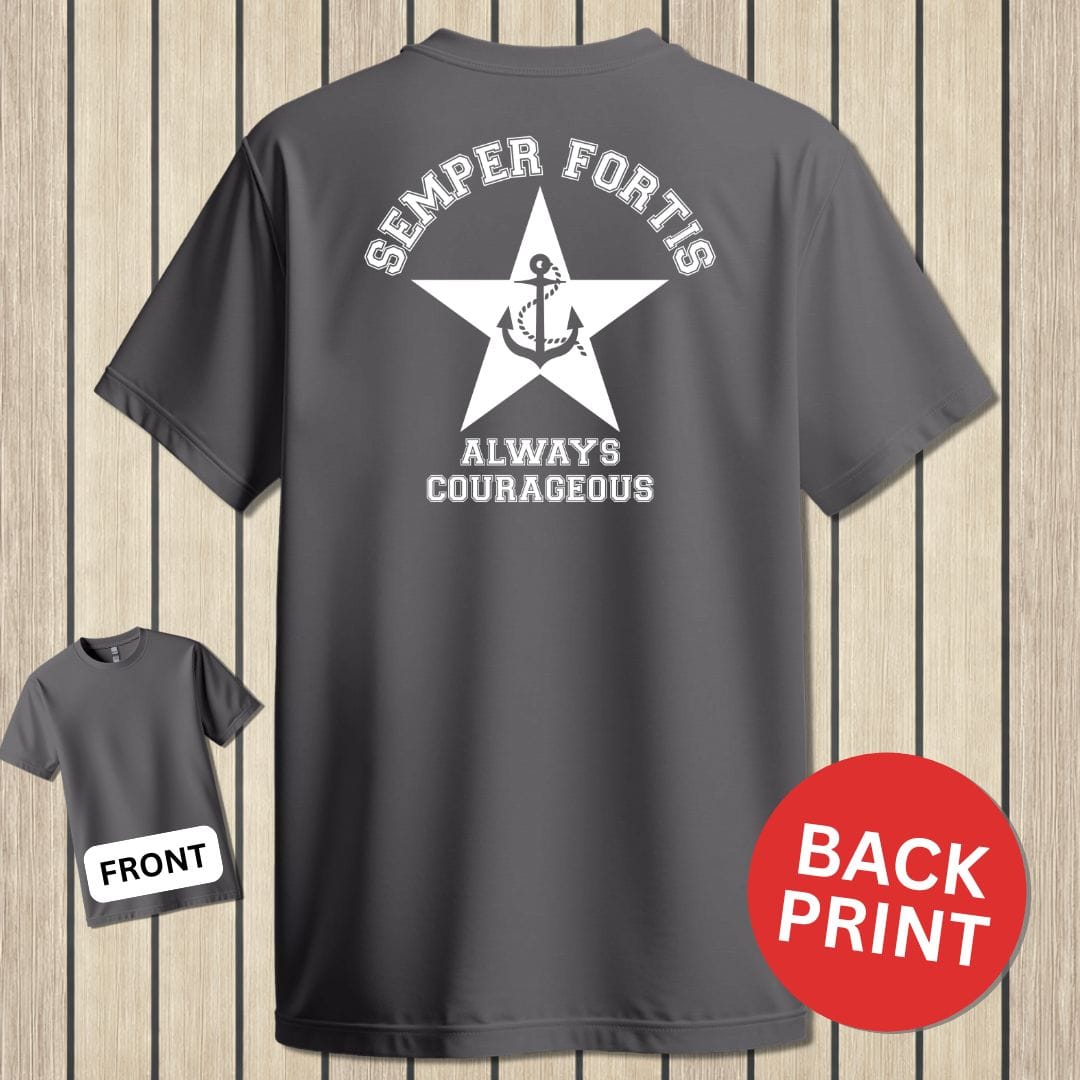 NavyHumor Classic Tee Charcoal / S Semper Fortis