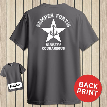 NavyHumor Classic Tee Charcoal / S Semper Fortis