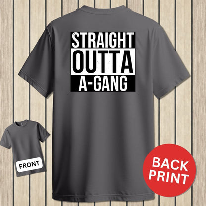 NavyHumor Classic Tee Charcoal / S Straight Outta A-Gang