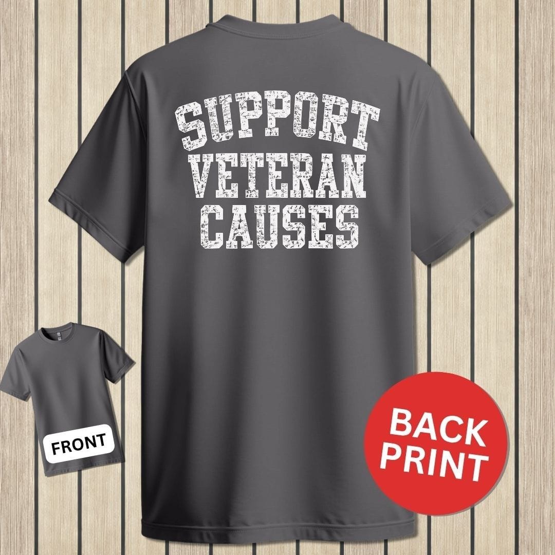 NavyHumor Classic Tee Charcoal / S Support Veteran Causes