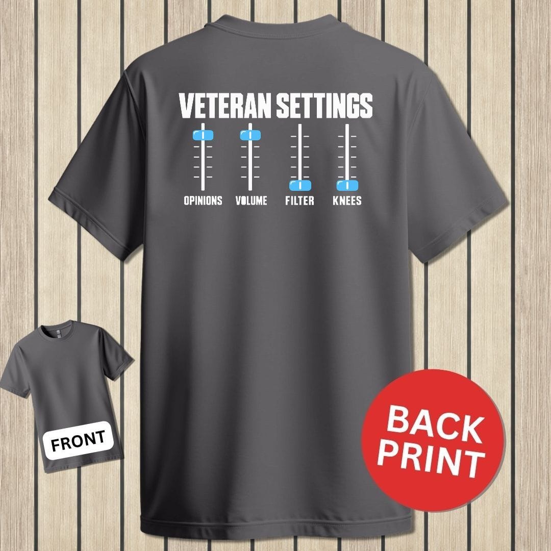 NavyHumor Classic Tee Charcoal / S Veteran Settings