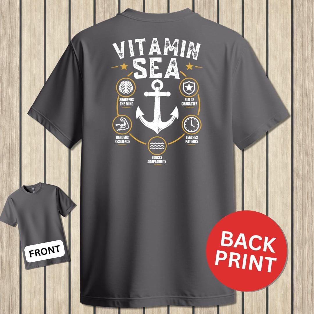 NavyHumor Classic Tee Charcoal / S Vitamin Sea