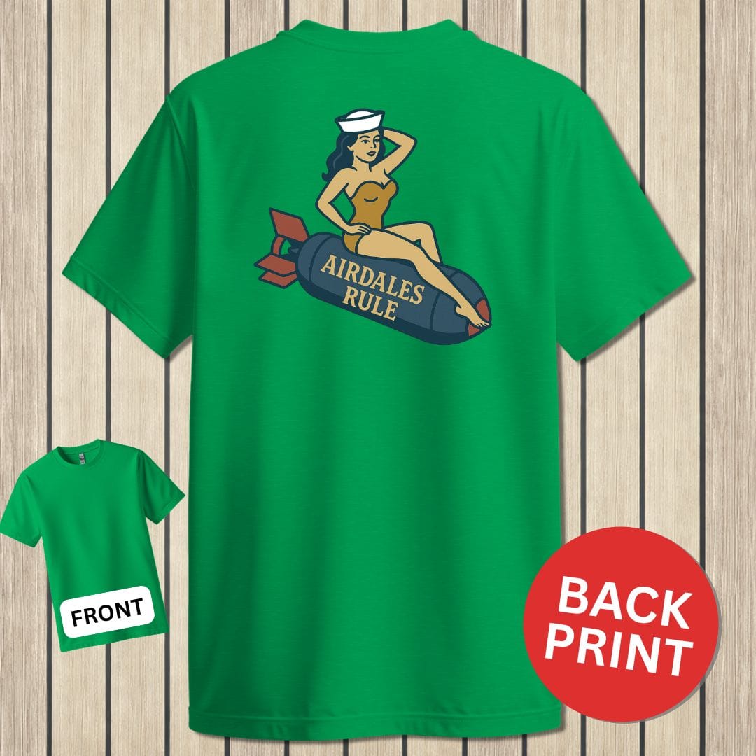 NavyHumor Classic Tee Irish Green / S Airdales Rule Tattoo