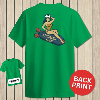 NavyHumor Classic Tee Irish Green / S Airdales Rule Tattoo