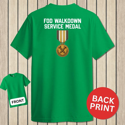NavyHumor Classic Tee Irish Green / S FOD Walkdown Service Medal