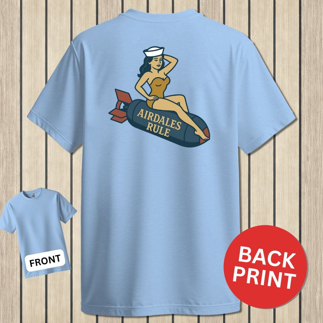 NavyHumor Classic Tee Light Blue / S Airdales Rule Tattoo