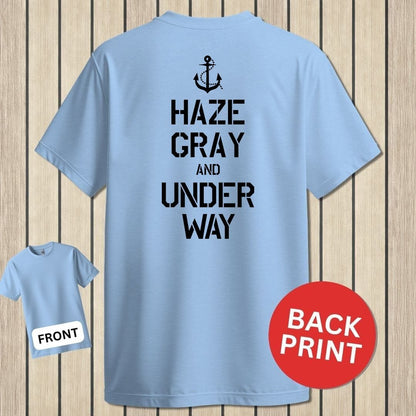 NavyHumor Classic Tee Light Blue / S Haze Gray and Under Way