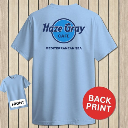 NavyHumor Classic Tee Light Blue / S Haze Gray Cafe - Mediterranean Sea