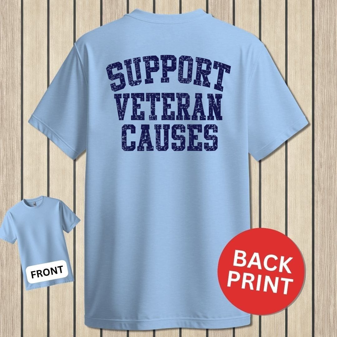 NavyHumor Classic Tee Light Blue / S Support Veteran Causes