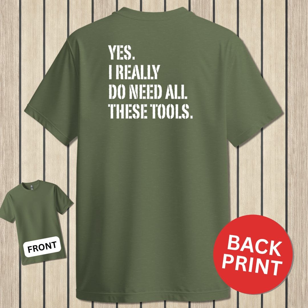 NavyHumor Classic Tee Military Green / S All These Tools