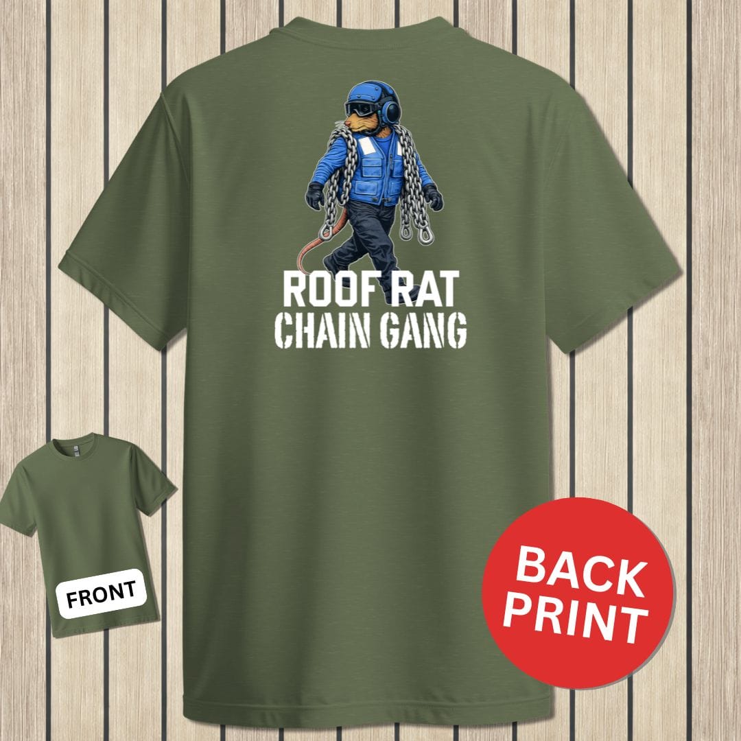 NavyHumor Classic Tee Military Green / S Blue Roof Rat - Chain Gang