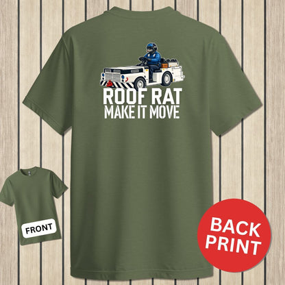 NavyHumor Classic Tee Military Green / S Blue Roof Rat - Make It Move