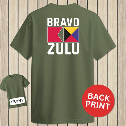 NavyHumor Classic Tee Military Green / S Bravo Zulu
