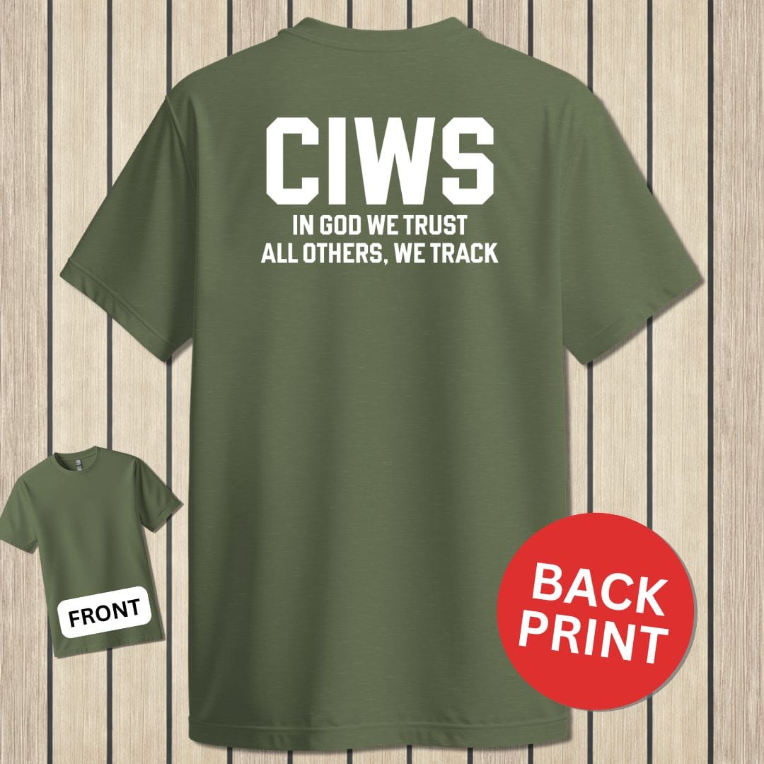 NavyHumor Classic Tee Military Green / S CIWS - In God We Trust