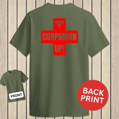 NavyHumor Classic Tee Military Green / S Corpsman Up!