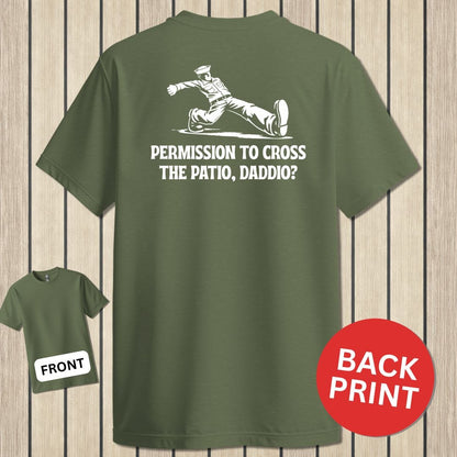 NavyHumor Classic Tee Military Green / S Cross the Patio, Daddio