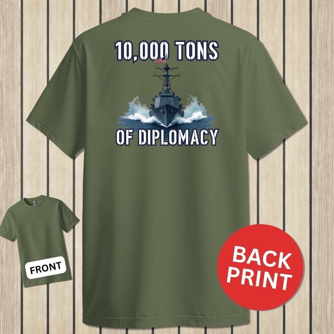 NavyHumor Classic Tee Military Green / S Destroyer Diplomacy