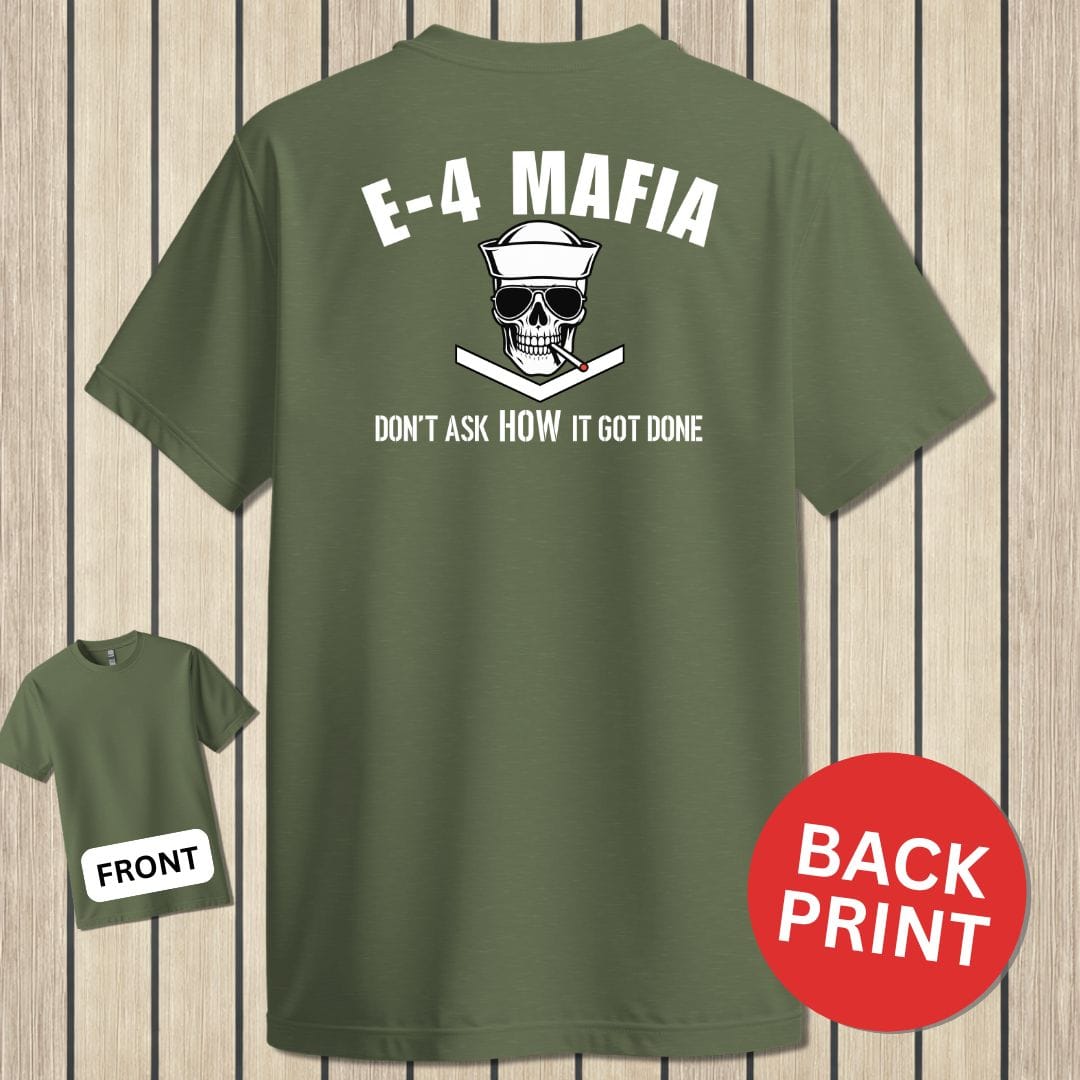 NavyHumor Classic Tee Military Green / S E-4 Mafia