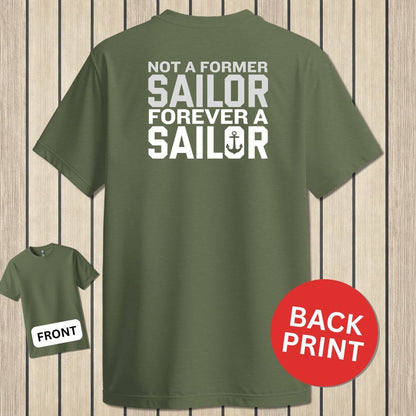 NavyHumor Classic Tee Military Green / S Forever A Sailor