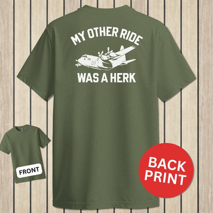 NavyHumor Classic Tee Military Green / S My Other Ride Was A Herk