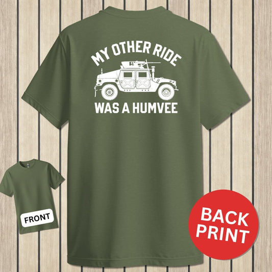 NavyHumor Classic Tee Military Green / S My Other Ride Was A Humvee
