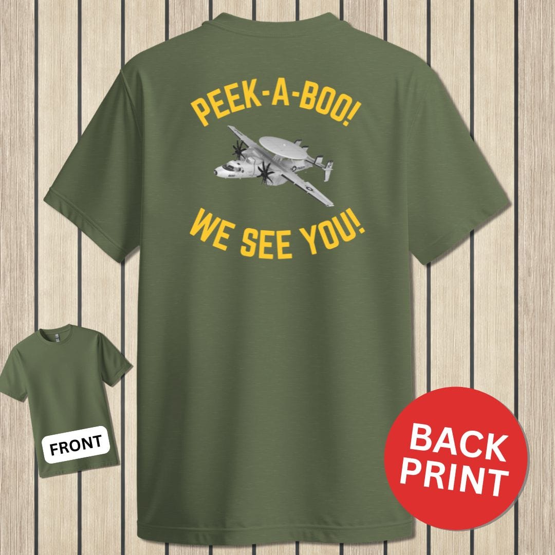 NavyHumor Classic Tee Military Green / S Peek A Boo