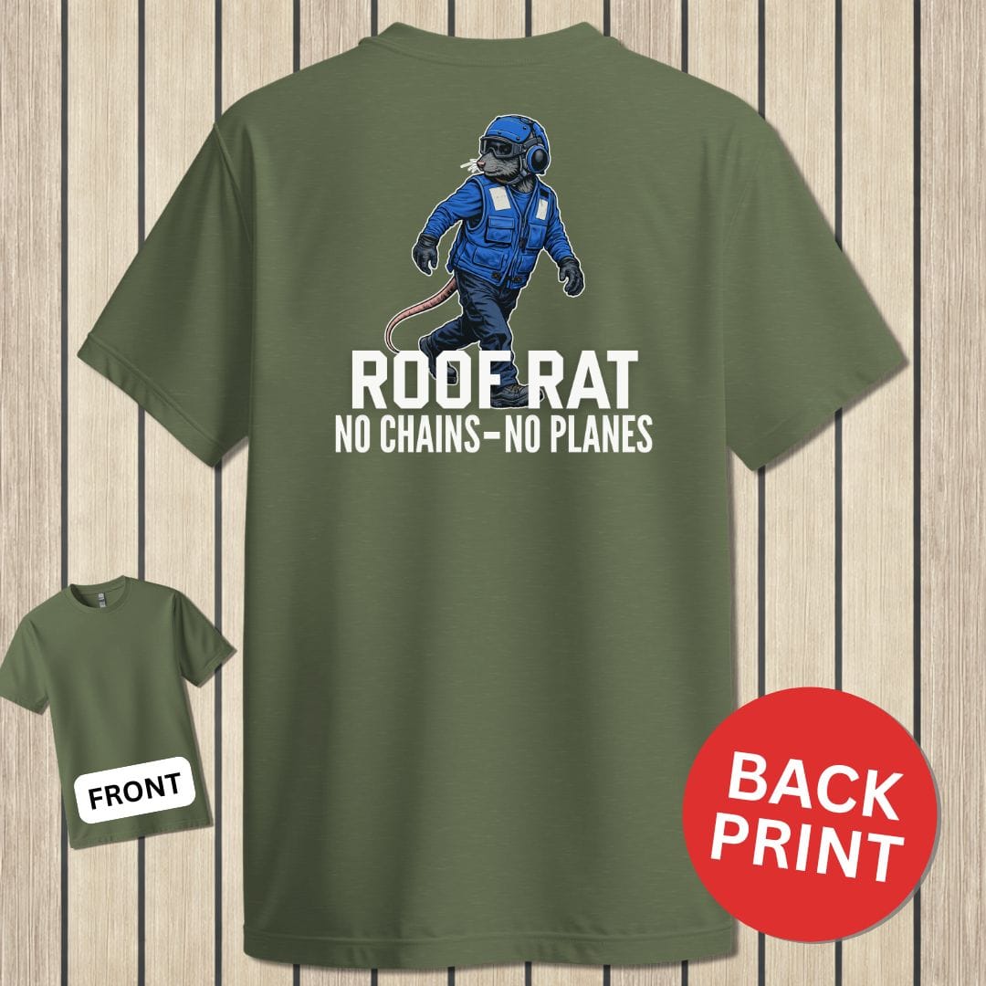 NavyHumor Classic Tee Military Green / S Roof Rat - Blue