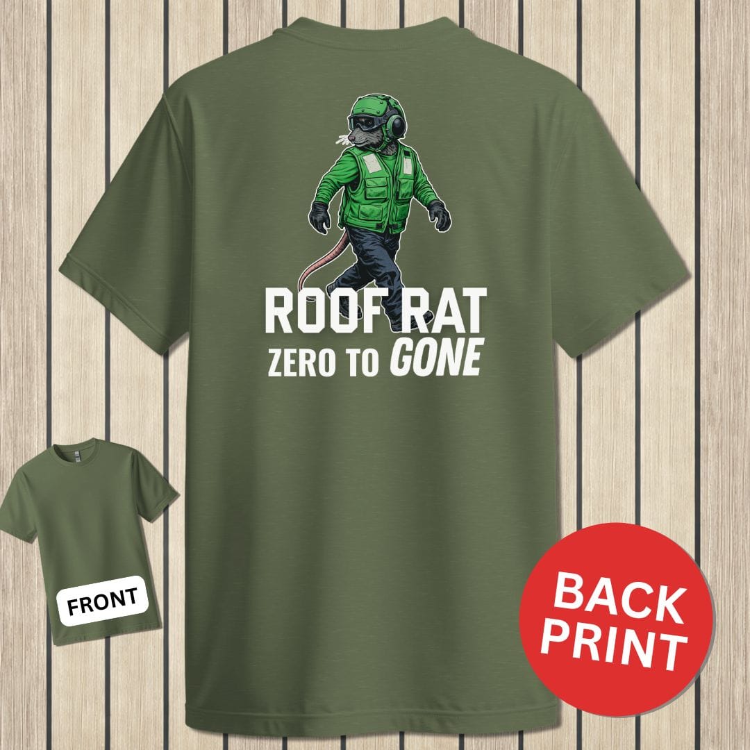 NavyHumor Classic Tee Military Green / S Roof Rat - Green