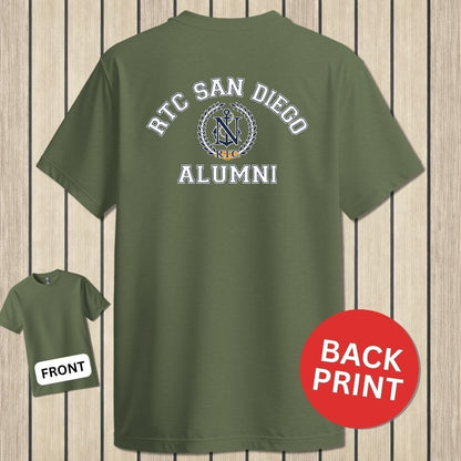 NavyHumor Classic Tee Military Green / S RTC San Diego Alumni