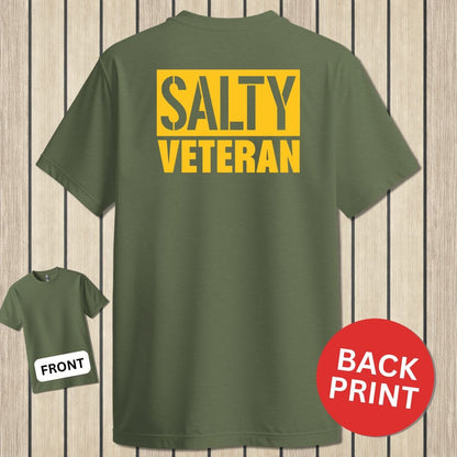 NavyHumor Classic Tee Military Green / S Salty Veteran - Block