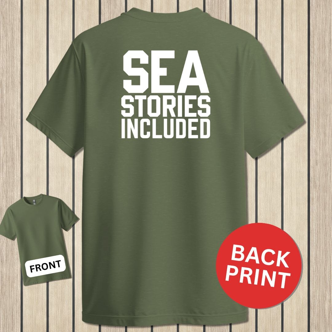 NavyHumor Classic Tee Military Green / S Sea Stories Included