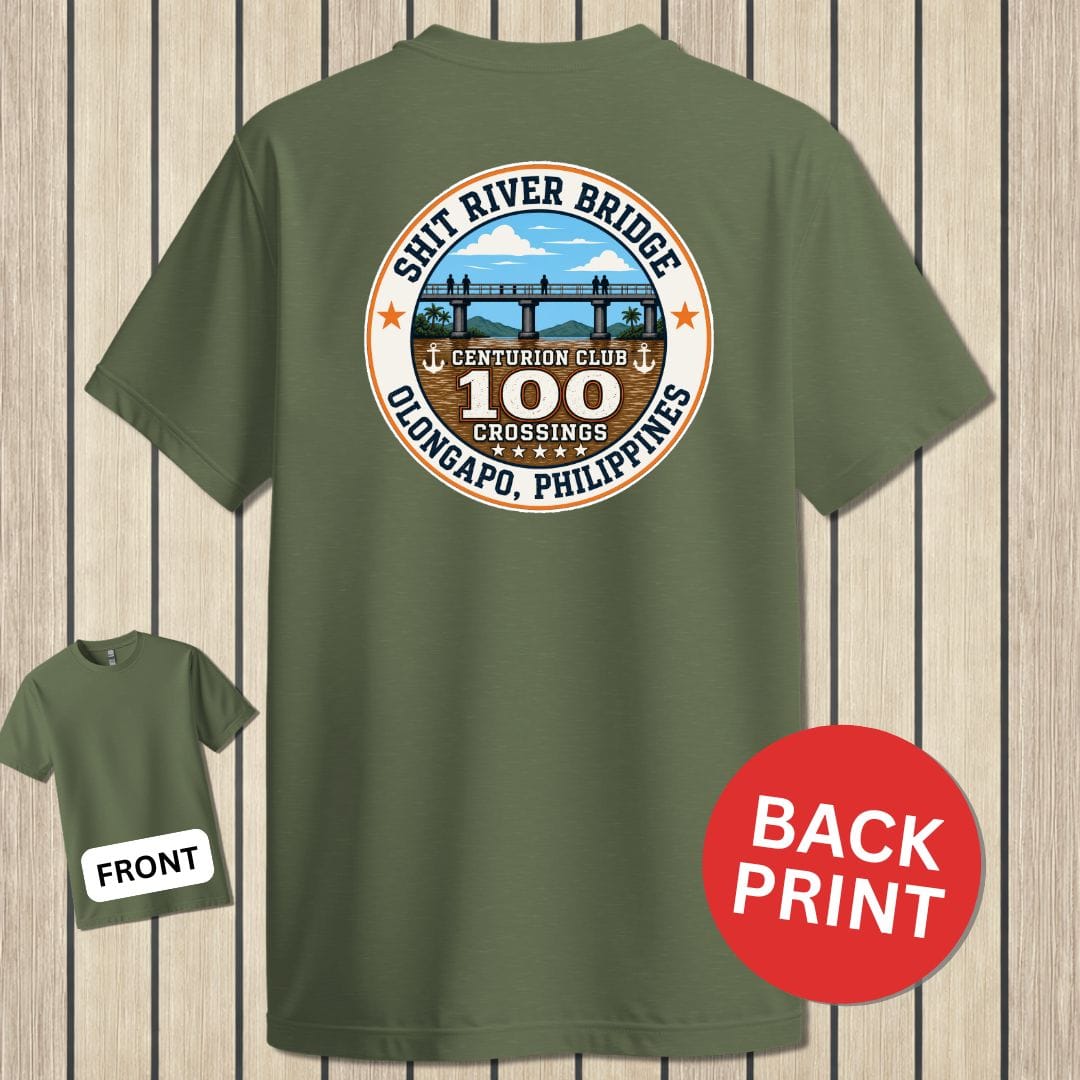 NavyHumor Classic Tee Military Green / S Shit River Bridge Centurion Club