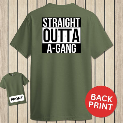 NavyHumor Classic Tee Military Green / S Straight Outta A-Gang