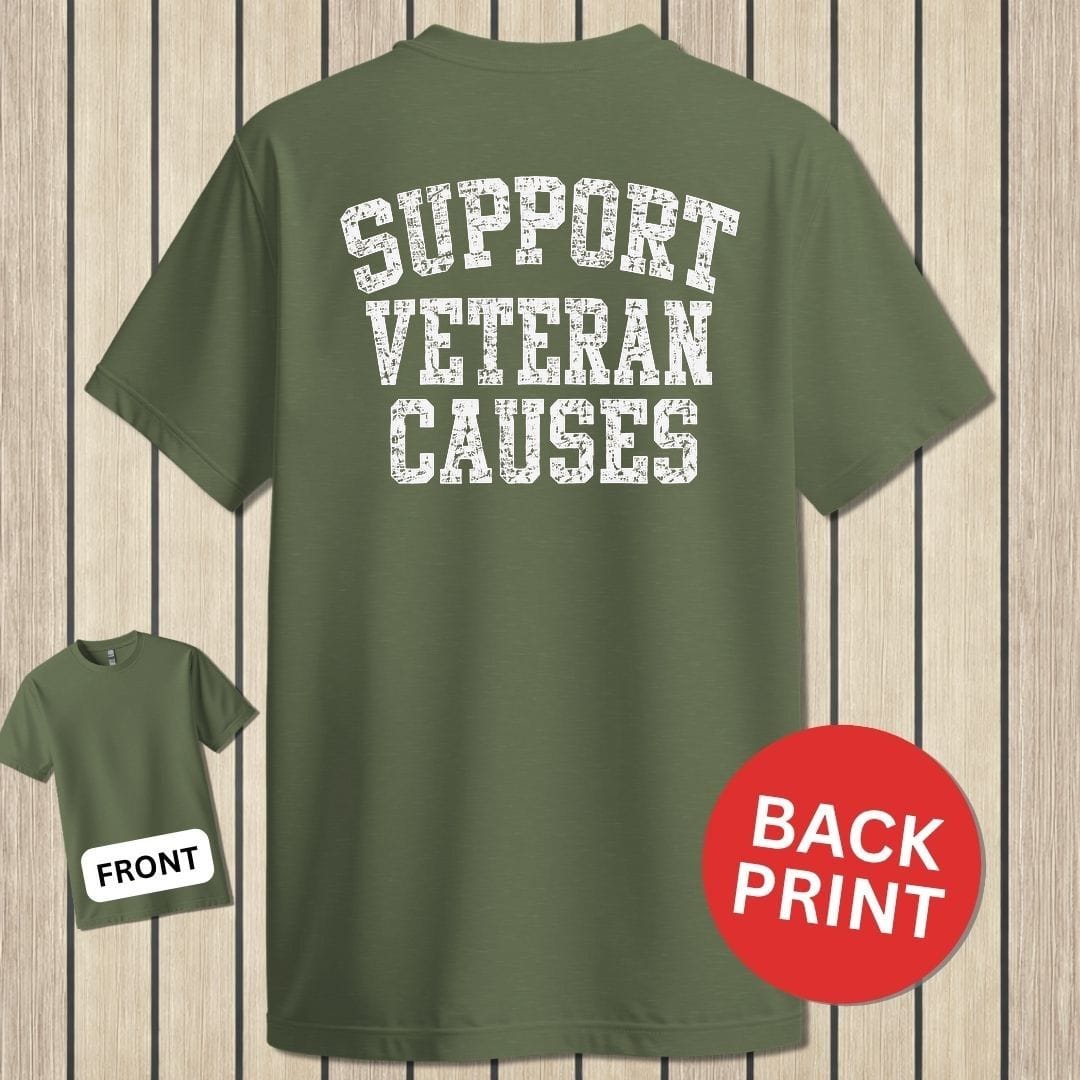 NavyHumor Classic Tee Military Green / S Support Veteran Causes