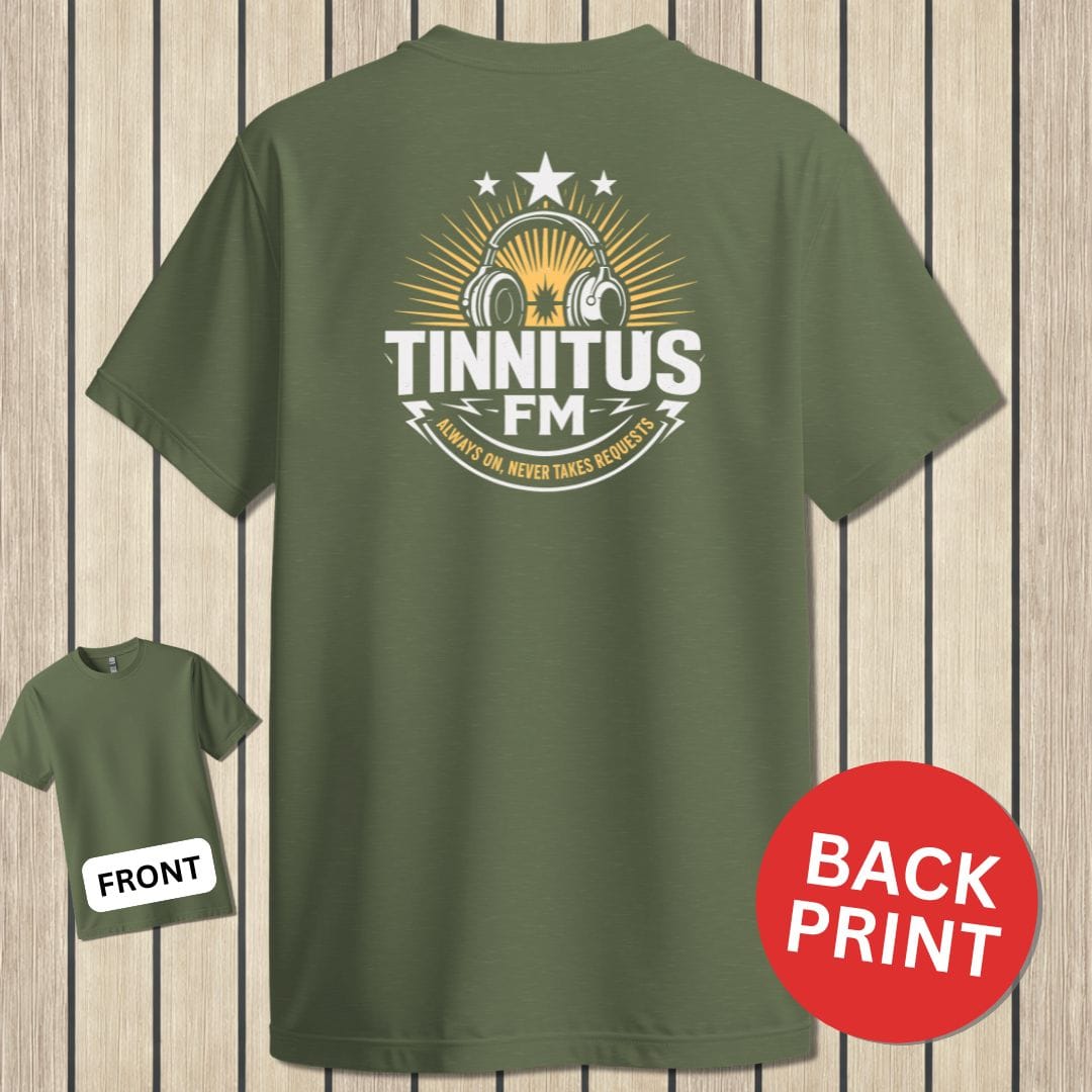 NavyHumor Classic Tee Military Green / S Tinnitus FM