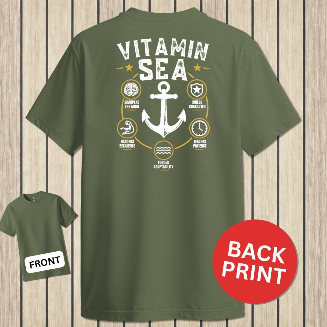 NavyHumor Classic Tee Military Green / S Vitamin Sea