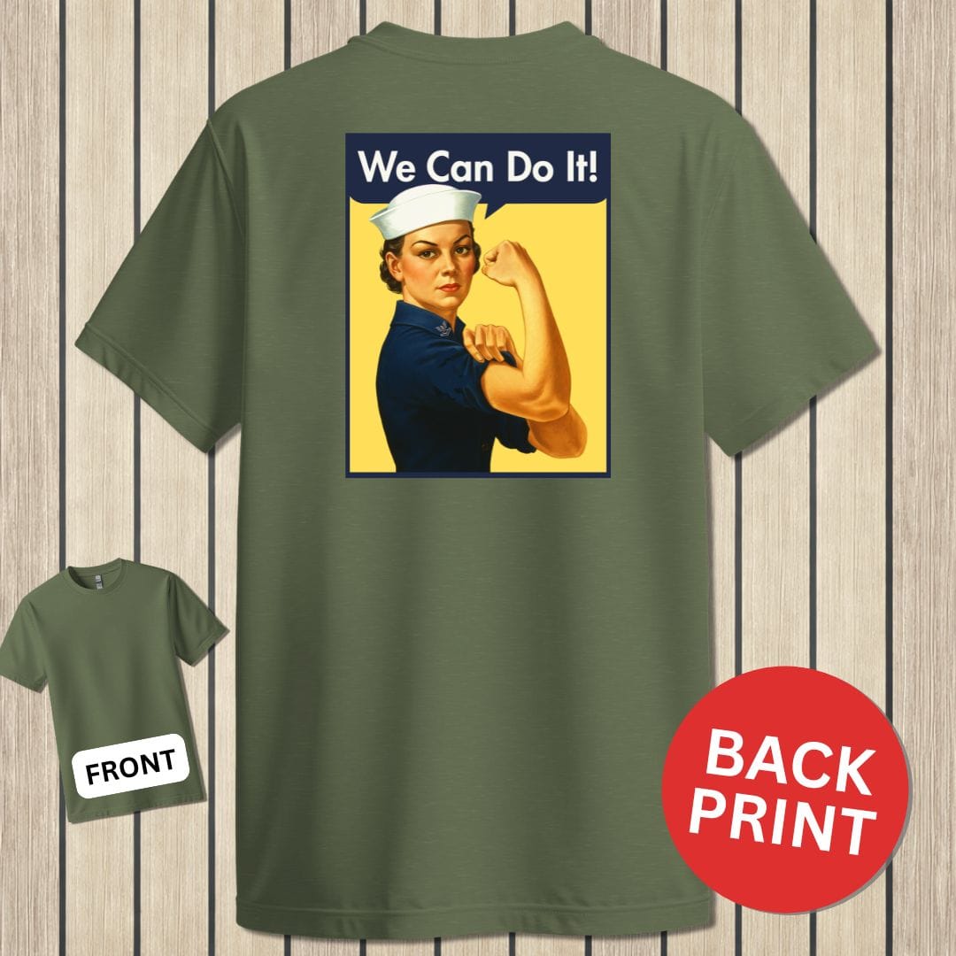NavyHumor Classic Tee Military Green / S We Can Do It