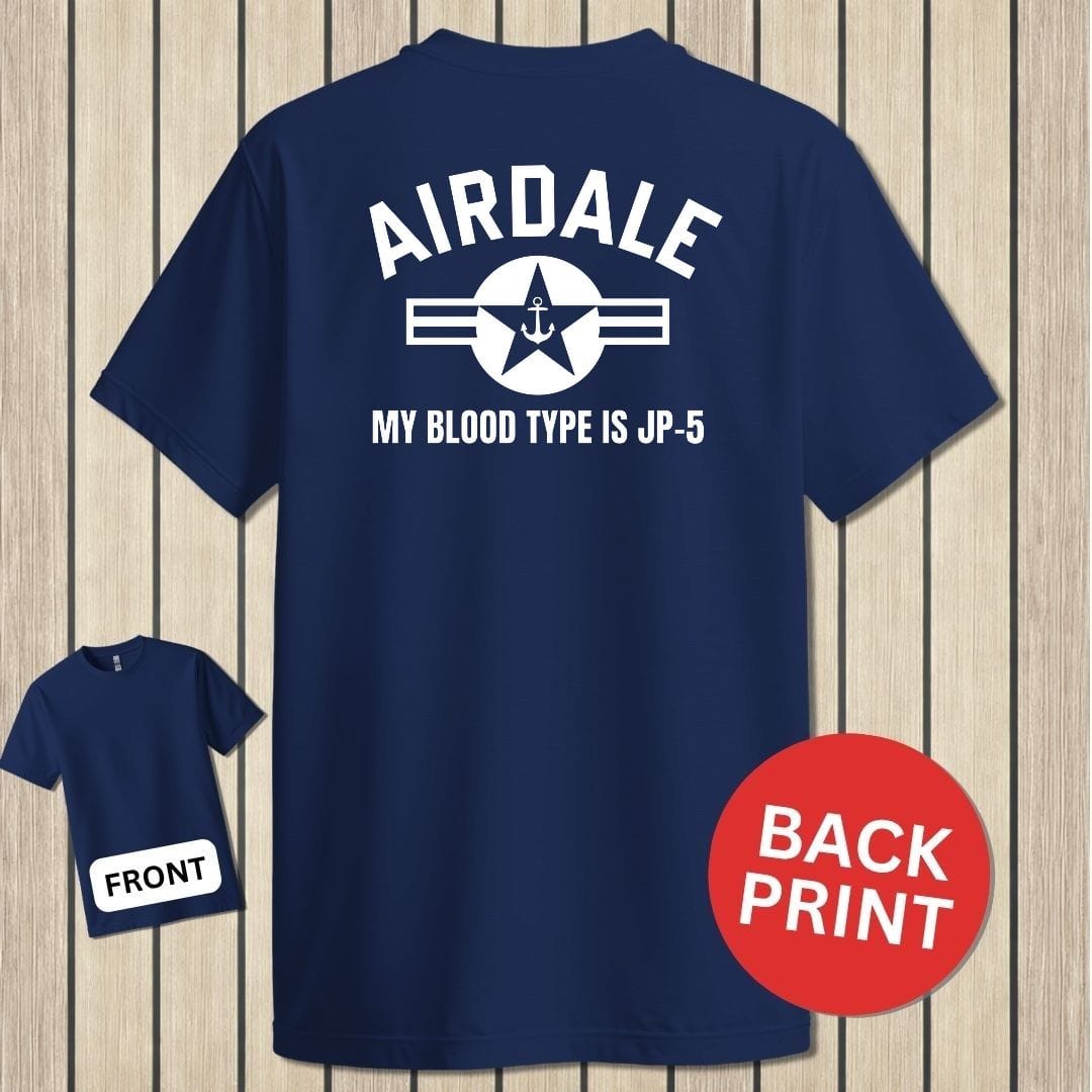 NavyHumor Classic Tee Navy / S Airdale - My Blood Type Is JP-5