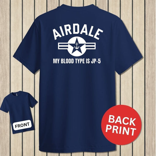 NavyHumor Classic Tee Navy / S Airdale - My Blood Type Is JP-5