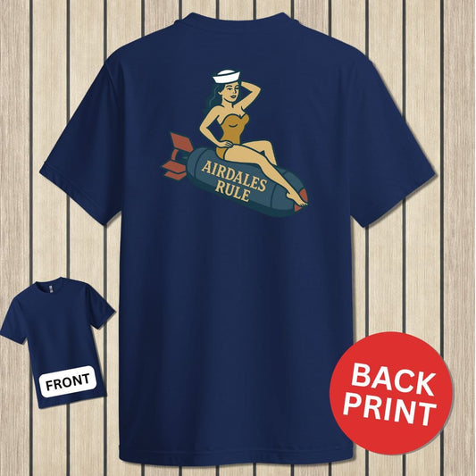 NavyHumor Classic Tee Navy / S Airdales Rule Tattoo