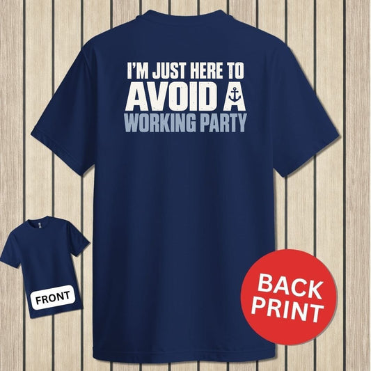 NavyHumor Classic Tee Navy / S Avoid A Working Party