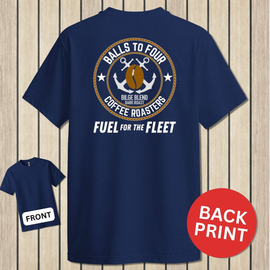 NavyHumor Classic Tee Navy / S Balls To Four Coffee Roasters
