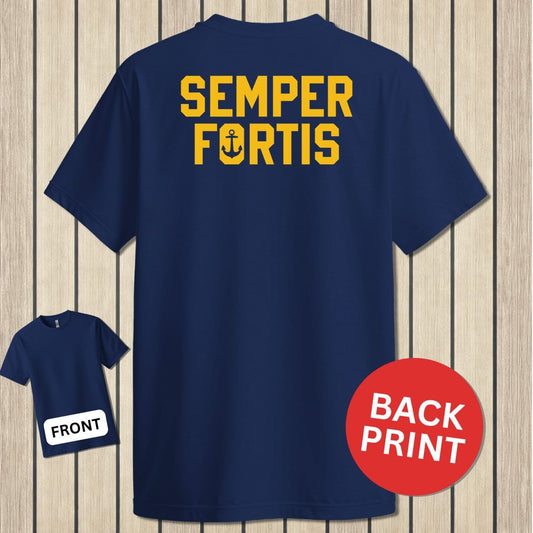 NavyHumor Classic Tee Navy / S Bold Semper Fortis
