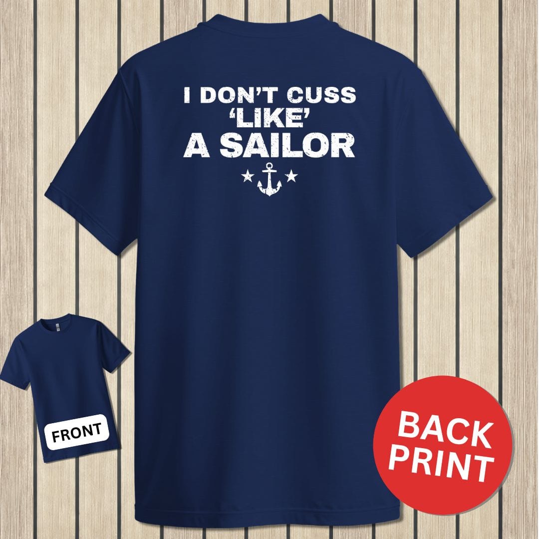 NavyHumor Classic Tee Navy / S Cuss Like A Sailor